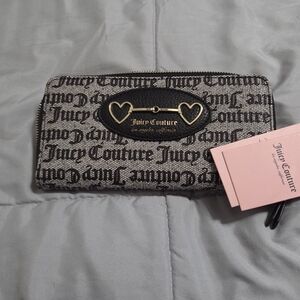 Juicy Couture Black and Gray Women's Wallet